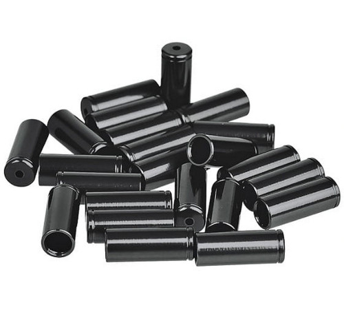 Brake outer casing caps ProX Alu black (100pcs.)