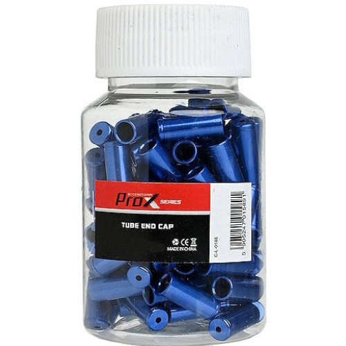 Brake outer casing caps ProX Alu blue (100pcs.)