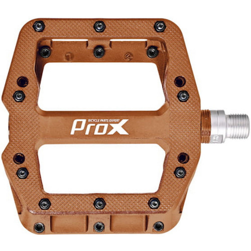 Pedals ProX Base Pro 26 nylon Pins axle Cr-Mo brown