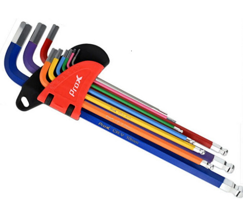 Tool ProX Hex 1.5/2/2.5/3/4/5/6/8/10mm CR-V multicolored