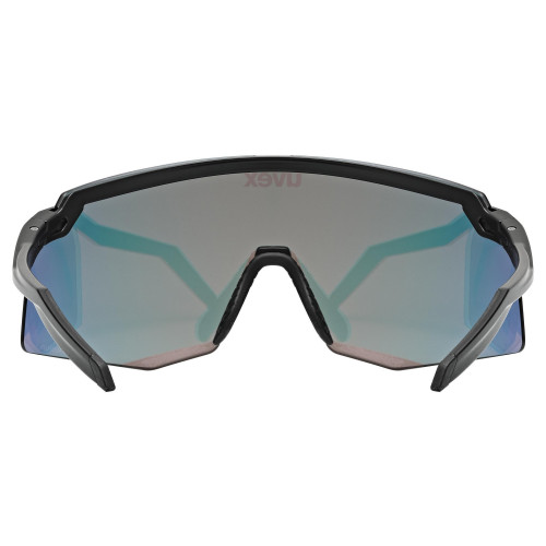 Glasses Uvex pace stage CV black matt / racy red