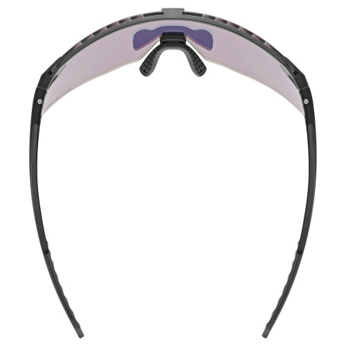 Glasses Uvex pace stage CV black matt / racy red