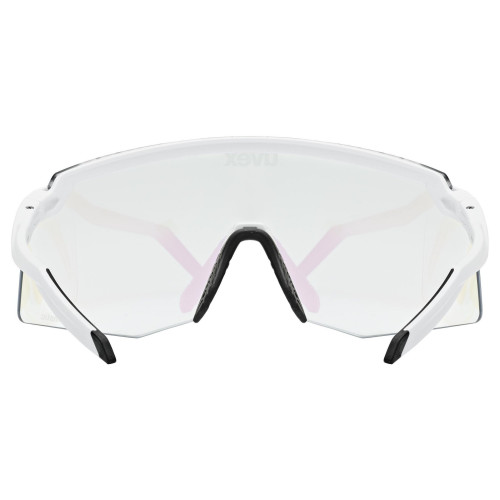 Glasses Uvex pace stage V white matt / mirror green