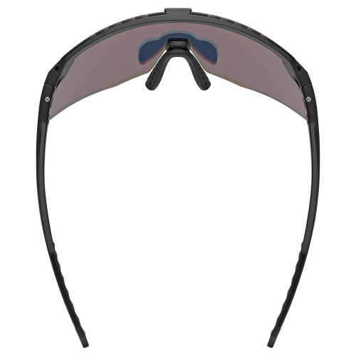 Glasses Uvex pace stage S CV black matt / racy red