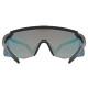 Glasses Uvex pace stage S CV black matt / racy red