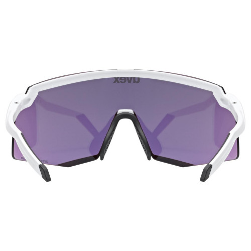 Glasses Uvex pace stage S CV white matt / mirror yellow