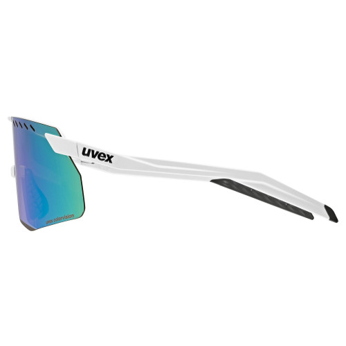 Glasses Uvex pace stage S CV white matt / glossy green