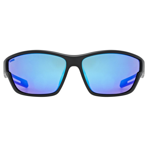 Brilles Uvex sportstyle 806 black matt / mirror blue