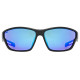Brilles Uvex sportstyle 806 black matt / mirror blue