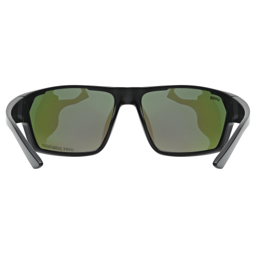 Brilles Uvex sportstyle 233 P black mat / mirror green
