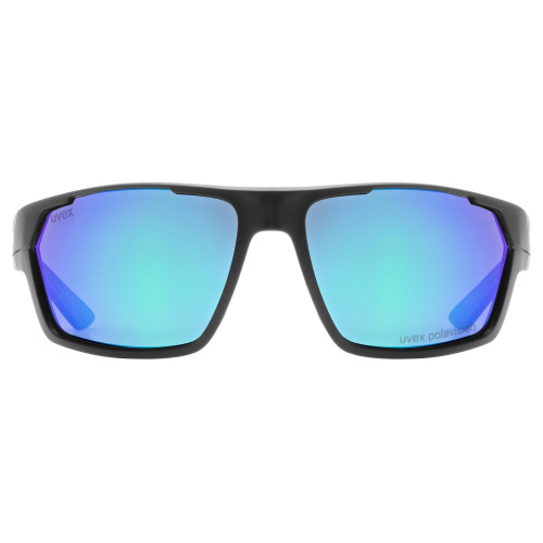 Brilles Uvex sportstyle 233 P black mat / mirror green