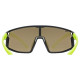 Brilles Uvex skyrise jr. black-yellow matt / mirror yellow