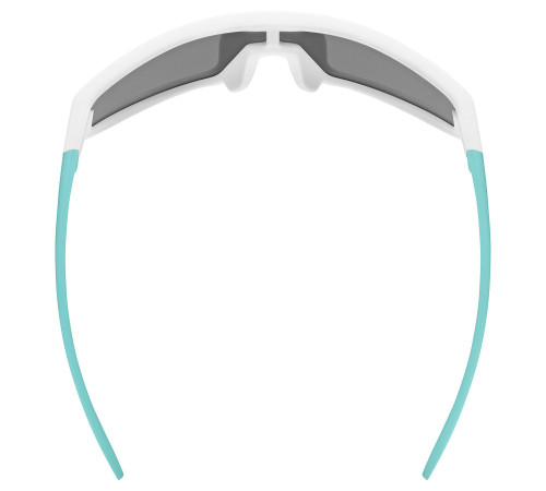 Brilles Uvex skyrise jr. white-green matt / mirror silver