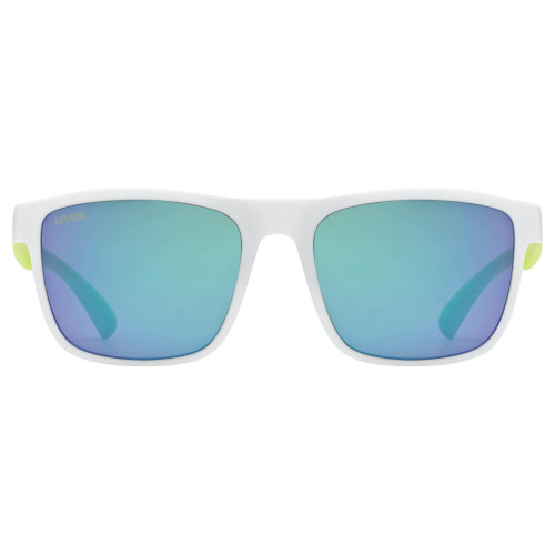 Brilles Uvex rookie white-lime mat / mirror green