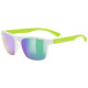 Brilles Uvex rookie white-lime mat / mirror green