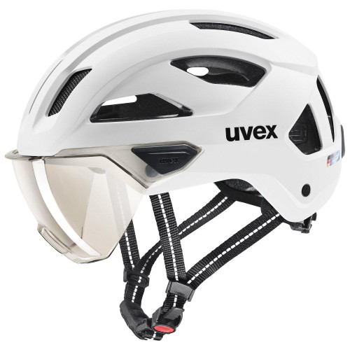 Helmet Uvex stride visor white matt-59-61CM