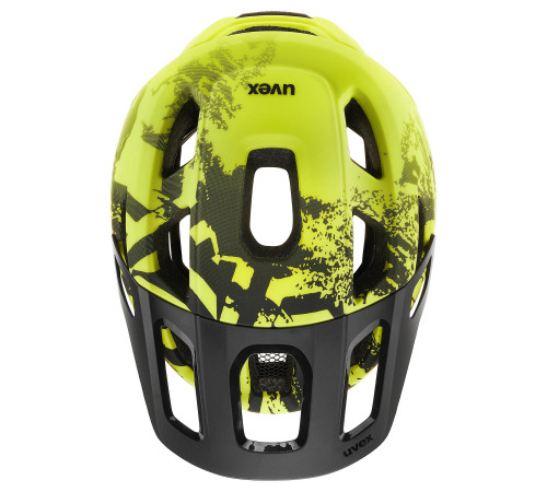 Ķivere Uvex react jr. MIPS lime - black-52-56CM