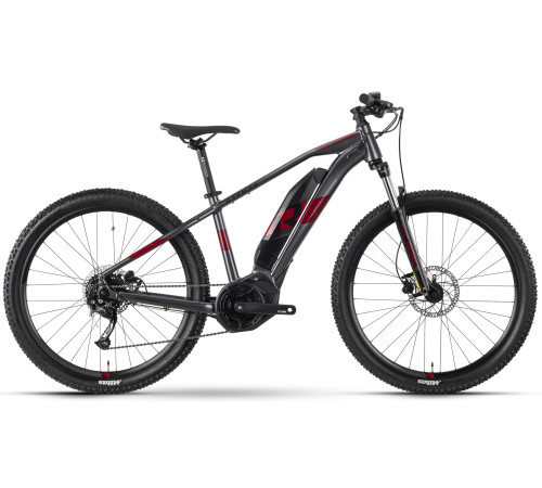 Elektriskais velosipēds Raymon HardRay E 3.0 27.5" anthracite-red-40 cm / S