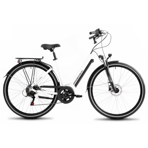 Elektriskais velosipēds ProEco Wave AN 1.0 R 504Wh white-black-17" / M