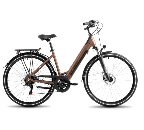 Elektriskais velosipēds ProEco Wave AN 1.0 R 504Wh brown-black-19" / L