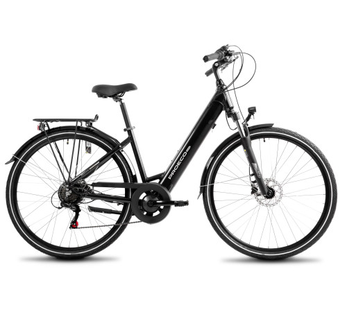 Elektriskais velosipēds ProEco Wave AN 1.0 R 504Wh graphite-silver-19" / L