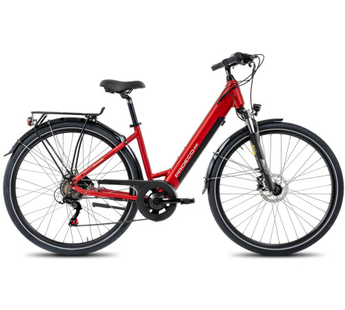 Elektriskais velosipēds ProEco Wave AN 1.0 R 504Wh red-silver-19" / L