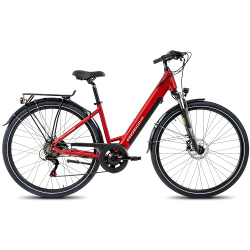 Elektriskais velosipēds ProEco Wave AN 1.0 R 504Wh red-silver-19" / L