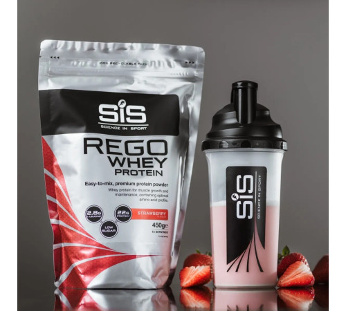 Sports nutrition powder SiS Rego Whey Powder (protein) Strawberry 450g
