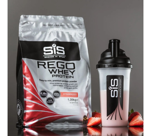 Sports nutrition powder SiS Rego Whey Powder (protein) Strawberry 1.35kg