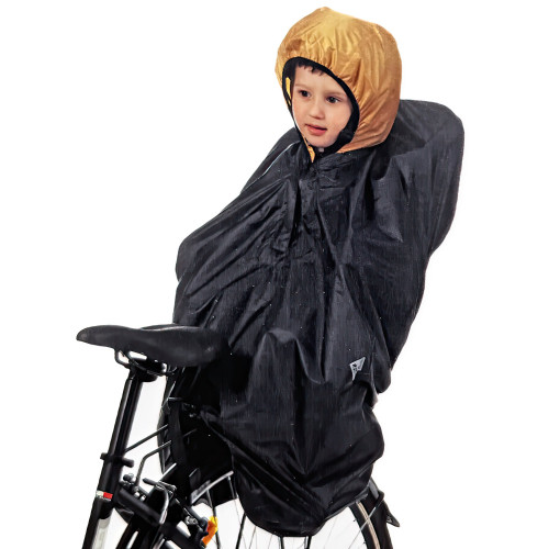 Lietus pončo Bellelli rear seat black-yellow