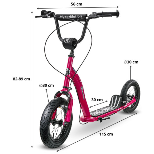 Scooter HyperMotion Ruby 12" red