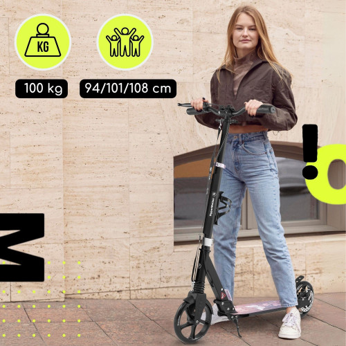 Scooter HyperMotion Skyline black-pink