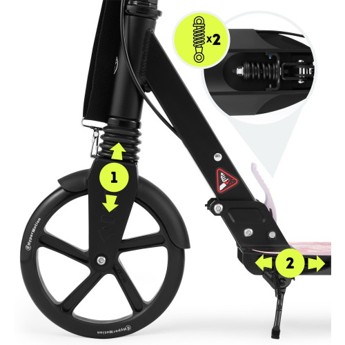 Scooter HyperMotion Skyline black-pink