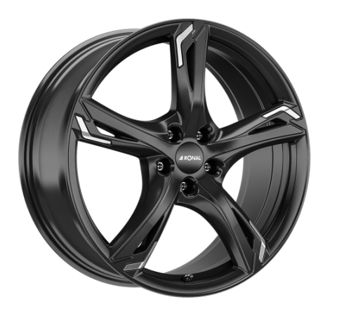 20" 5x112 Ronal R62 Chrome JET BLACK ET40 8.5J
