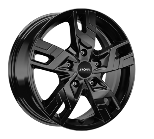 16" 5x118 Ronal R64 JET BLACK ET60 6.5J
