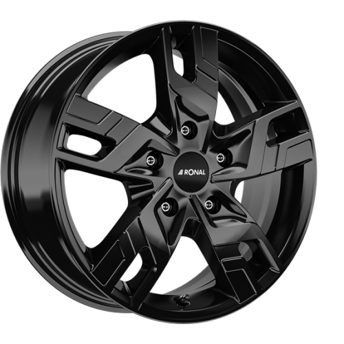 16" 5x118 Ronal R64 JET BLACK ET60 6.5J
