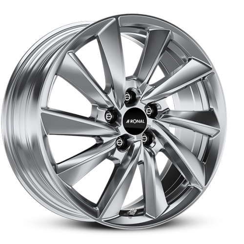 18" 5x112 Ronal R70 PLATINUM SILVER ET25 7.5J