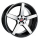 20" 5x108 Barzetta Tenente Black Polished ET40 8.5J