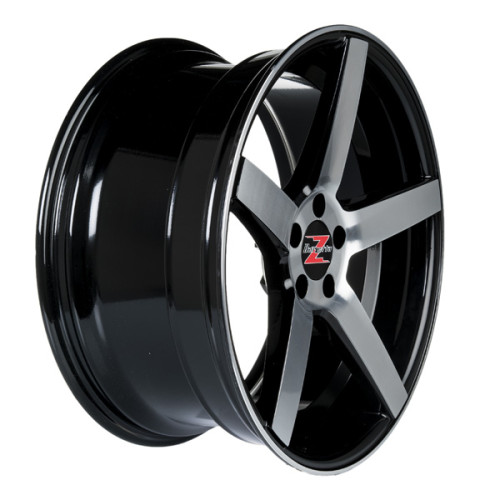20" 5x108 Barzetta Tenente Black Polished ET40 8.5J
