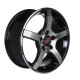 18" 5x114.3 Barzetta Inverno Black Polished ET40 7.5J