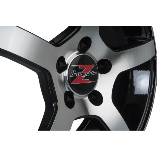 18" 5x114.3 Barzetta Inverno Black Polished ET40 7.5J