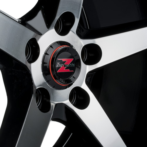 18" 5x112 Barzetta Capitano Black Polished ET35 8J