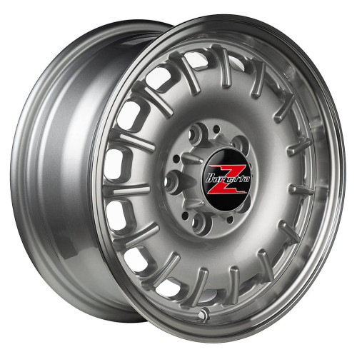 14" 5x112 Barzetta Baroque Silver Polished Lip ET30 6J