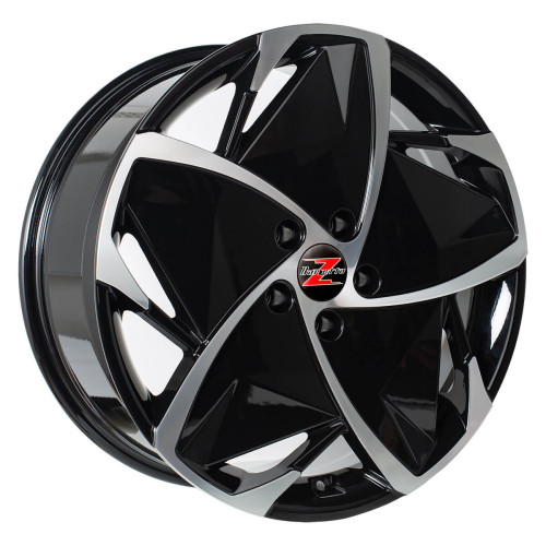 19" 5x108 Barzetta Elettrico Black Polished ET45 8.0J