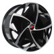 19" 5x108 Barzetta Elettrico Black Polished ET45 8.0J
