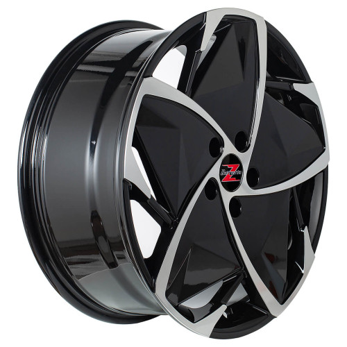 19" 5x108 Barzetta Elettrico Black Polished ET45 8.0J