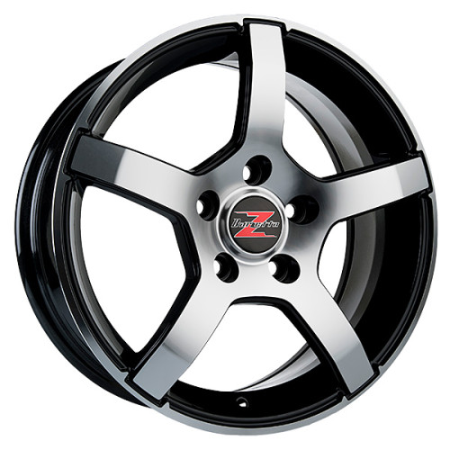 15" 4x100 Barzetta Inverno Black Polished ET40 6J