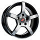 15" 4x100 Barzetta Inverno Black Polished ET40 6J