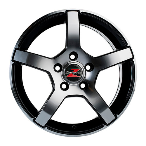 15" 4x100 Barzetta Inverno Black Polished ET40 6J