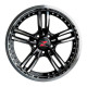 18" 5x120 Barzetta Mi6 Black Polished Chrome Rivets ET20 8J